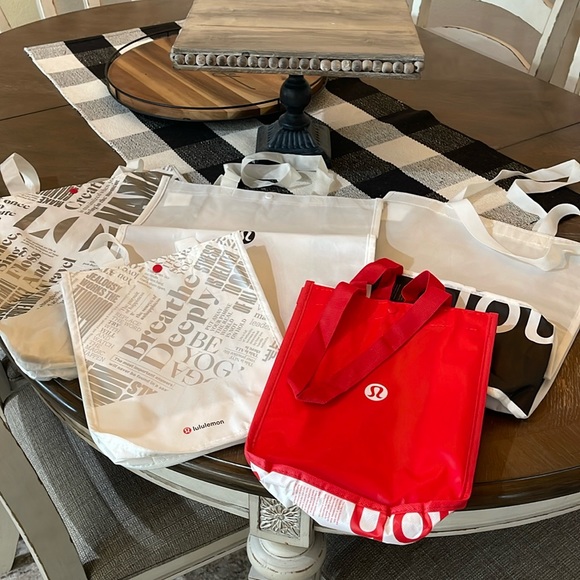lululemon athletica Pants - Lululemon bags 3 large 2 small sold as a set